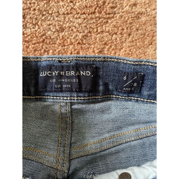 Women’s LUCKY BRAND High Rise Skinny Bridgette Button Fly Ankle Jeans Size 6 - Picture 2 of 9
